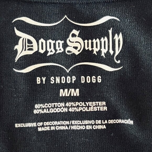 NWT Dogg Supply by Snoop Dogg Mens Black Short Sleeve Camo Design T-shirt Size M - Picture 5 of 7